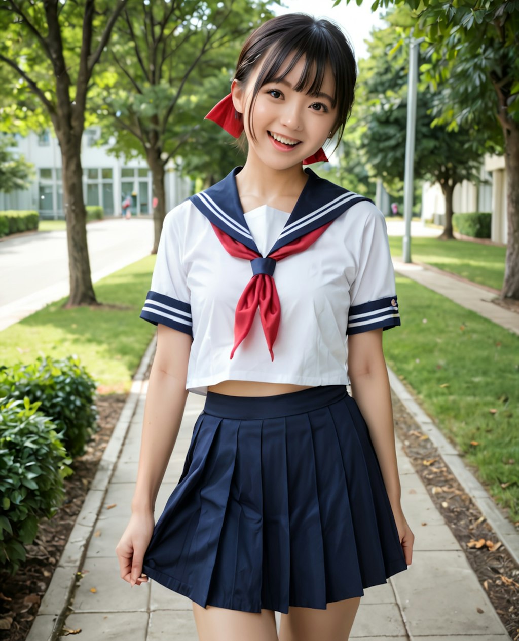 セーラー服美少女との帰り道