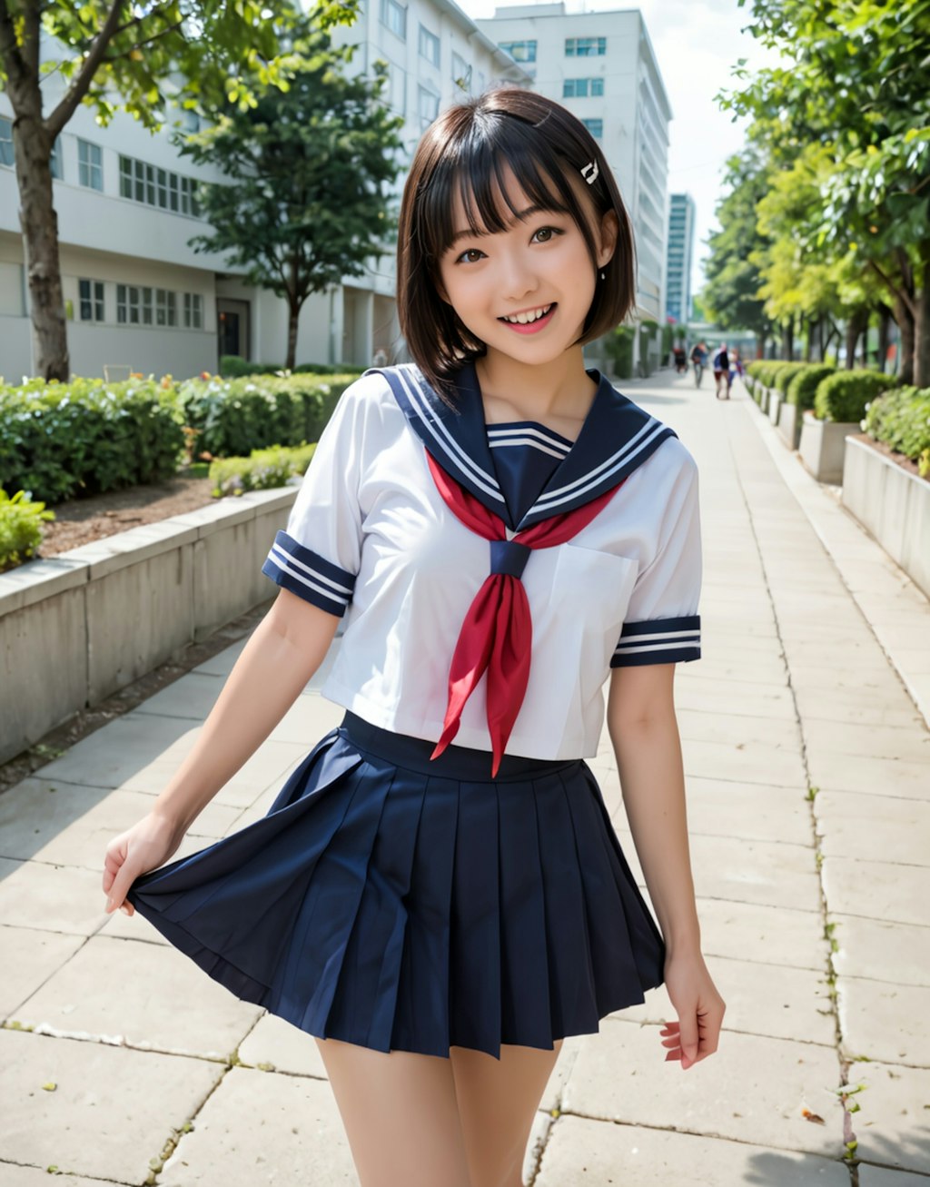 セーラー服美少女との帰り道