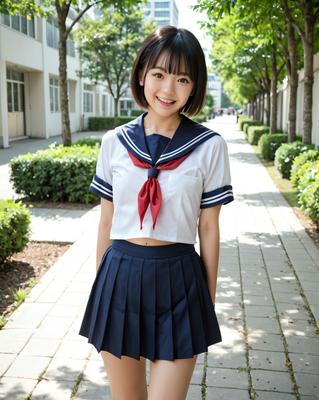 セーラー服美少女との帰り道