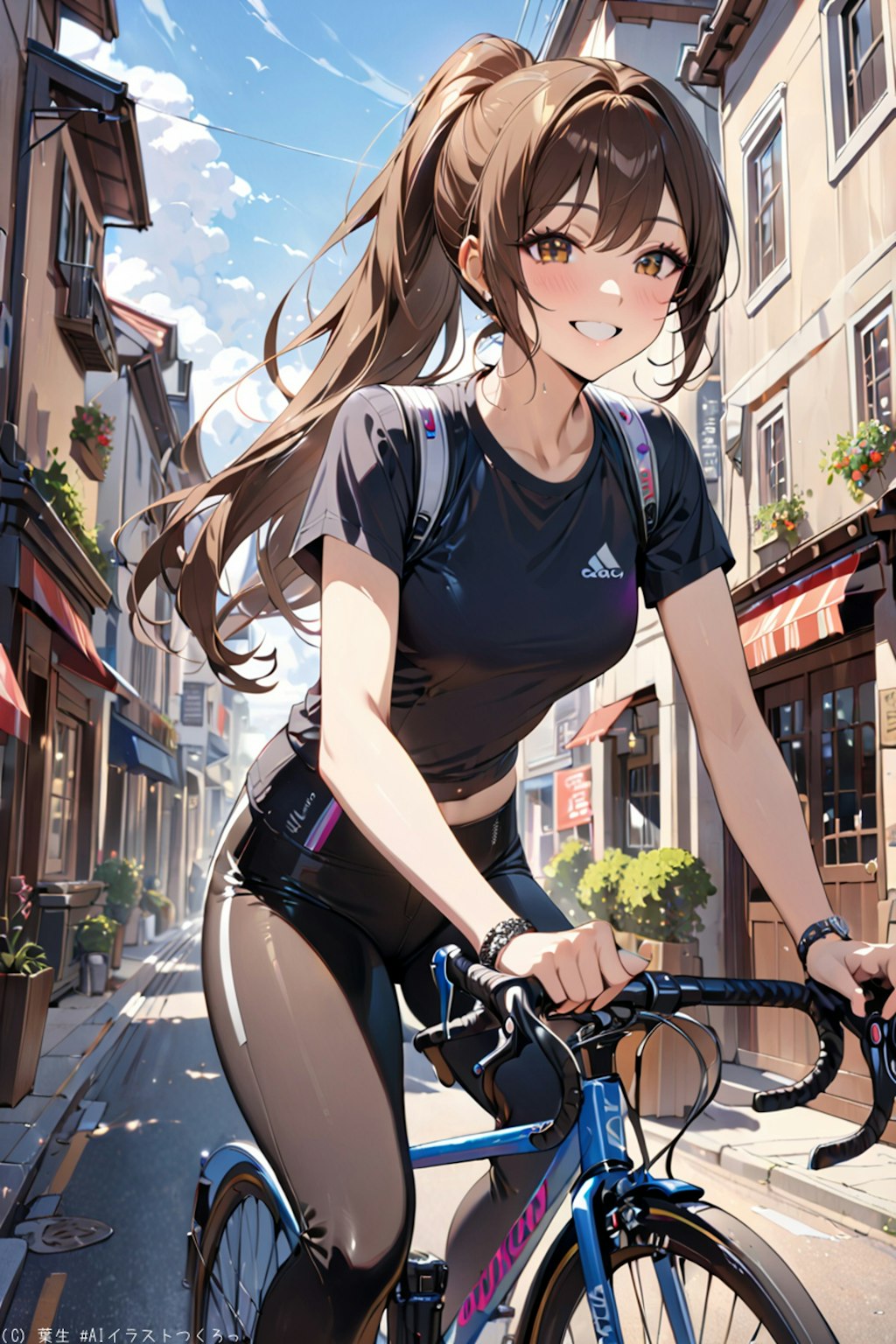 自転車に乗って