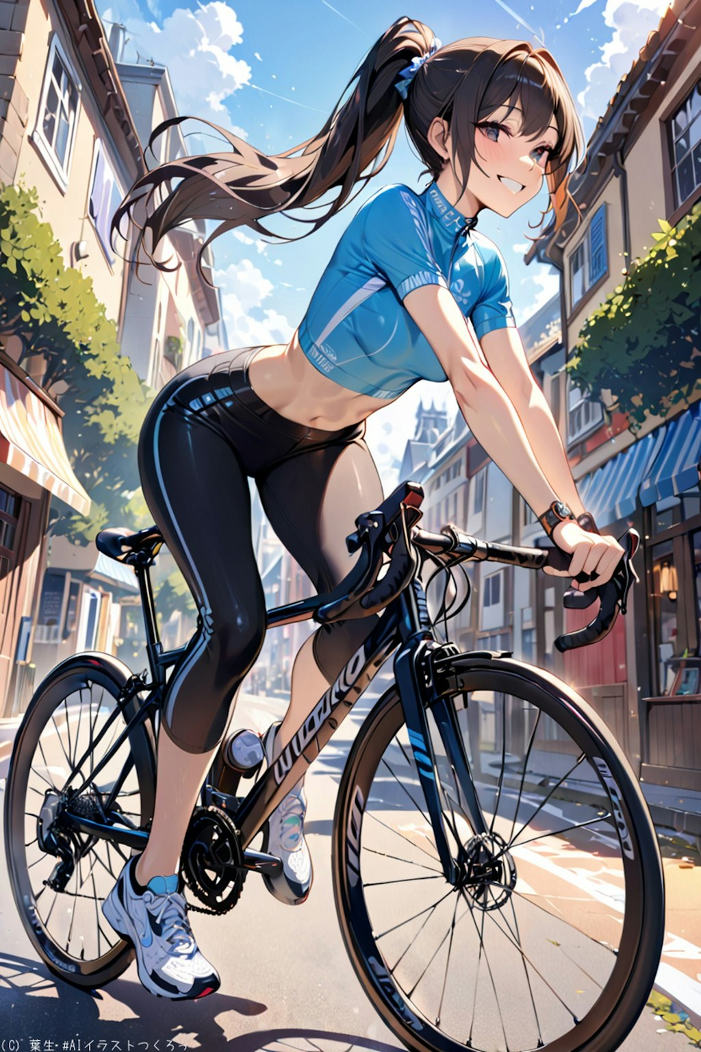 自転車に乗って