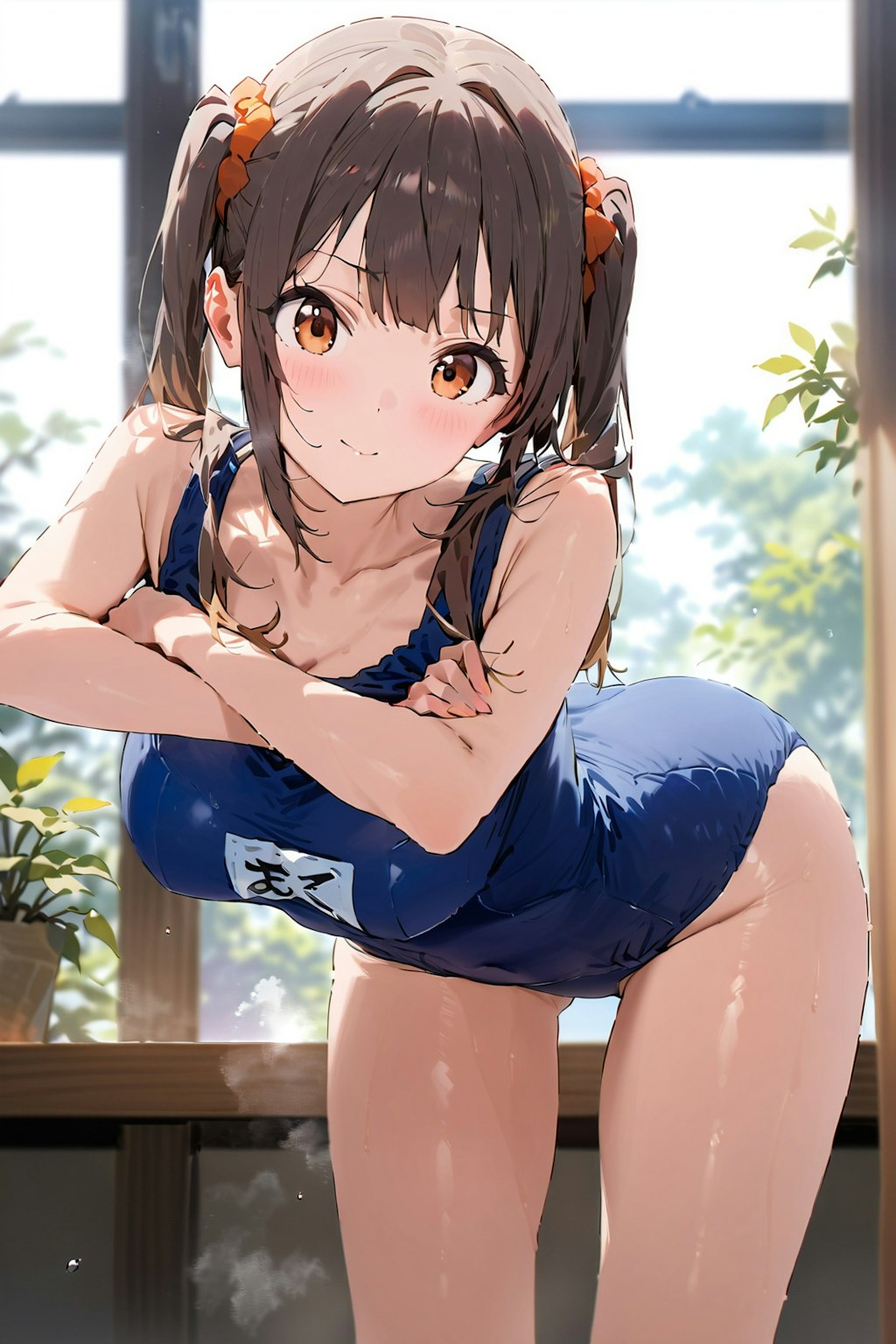 スクール水着の女の子