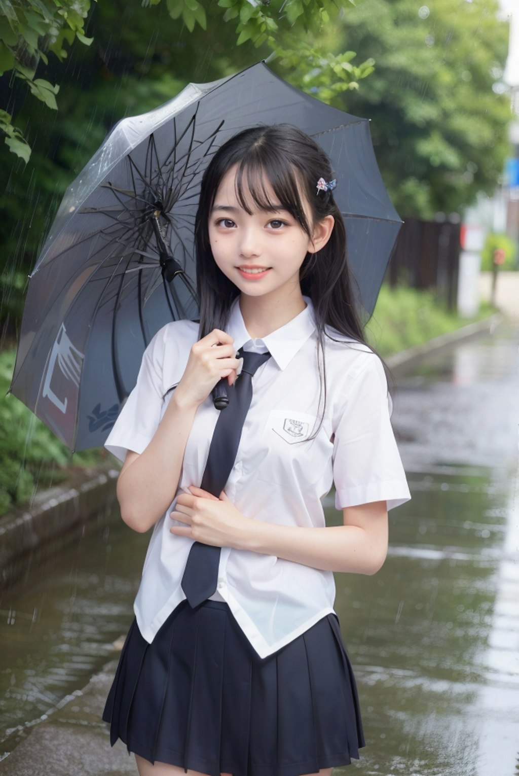 雨の日の帰り道