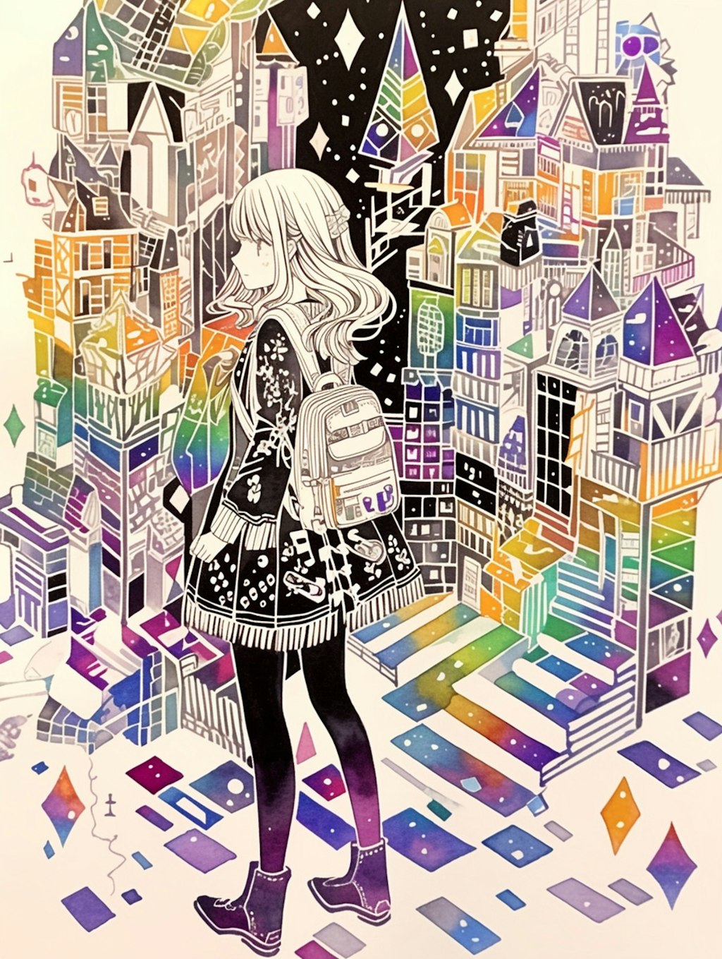 カラフルな街