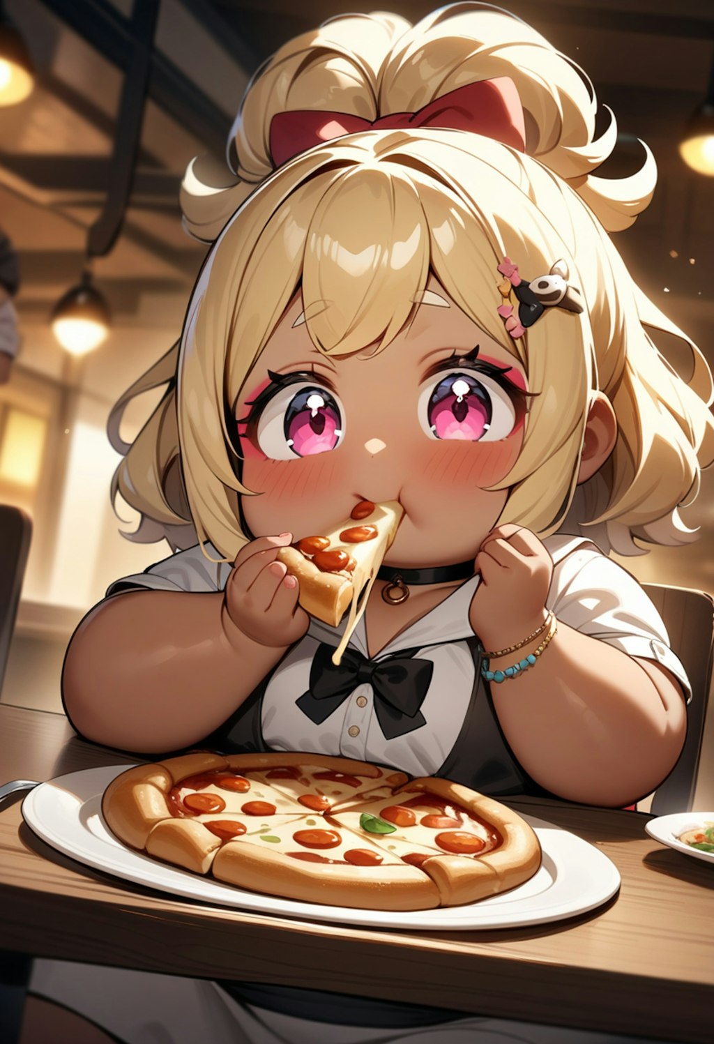 ピザ好きの女の子