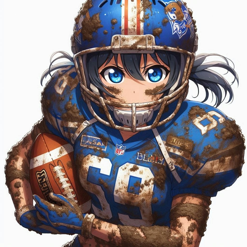 🏈泥まみれの女子アメフト 99