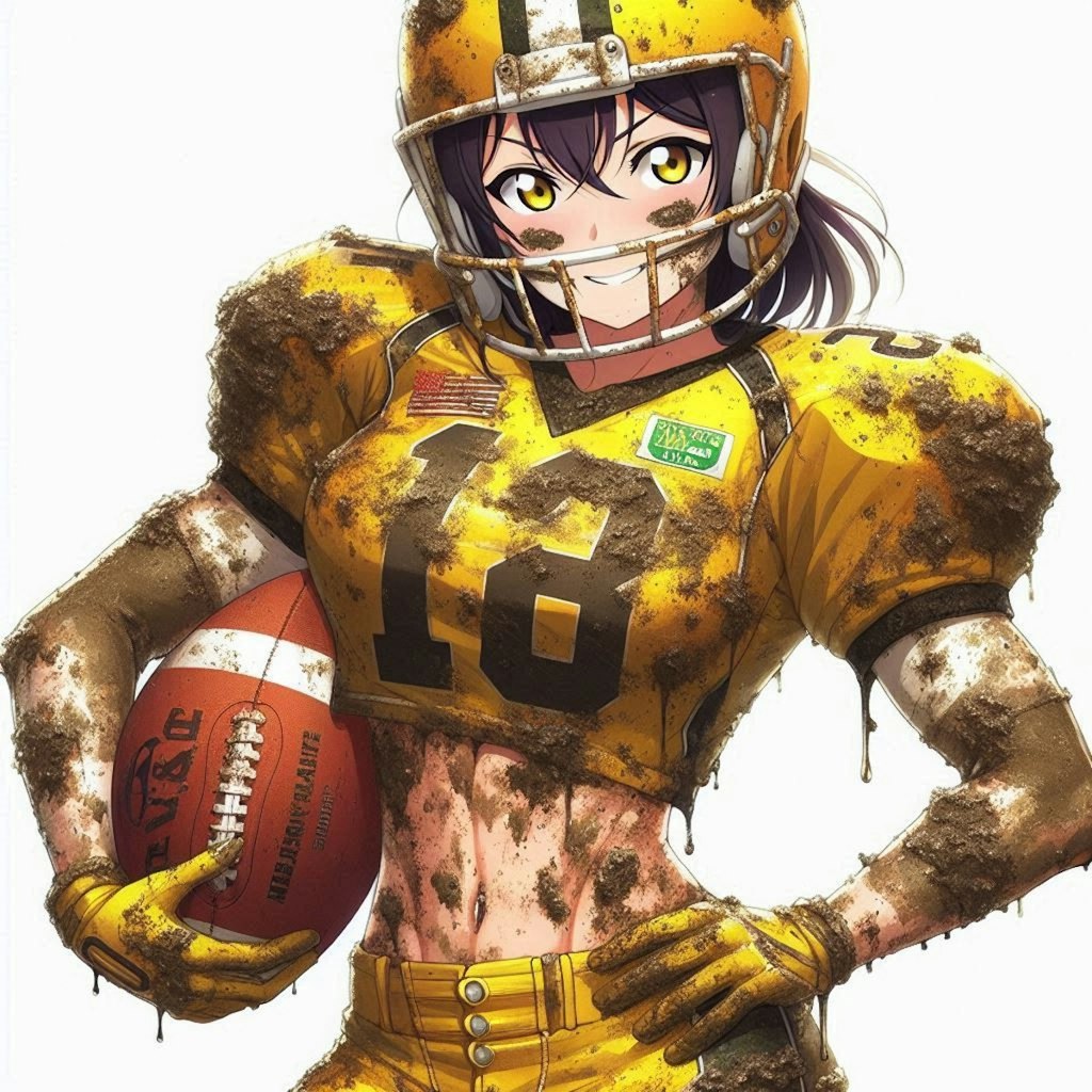 🏈泥まみれの女子アメフト 99