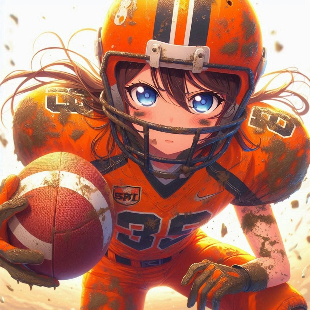 🏈泥まみれの女子アメフト 99