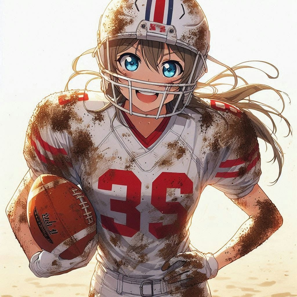 🏈泥まみれの女子アメフト 99