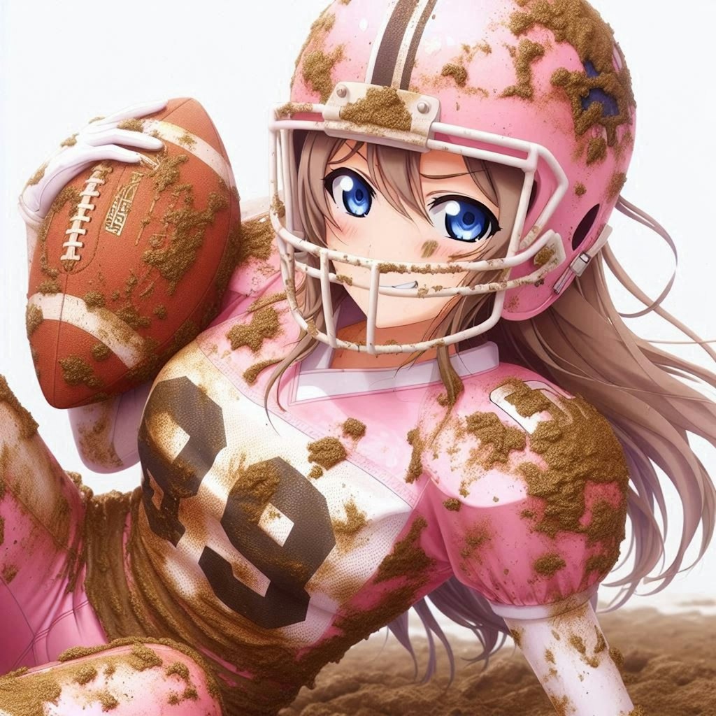 🏈泥まみれの女子アメフト 99