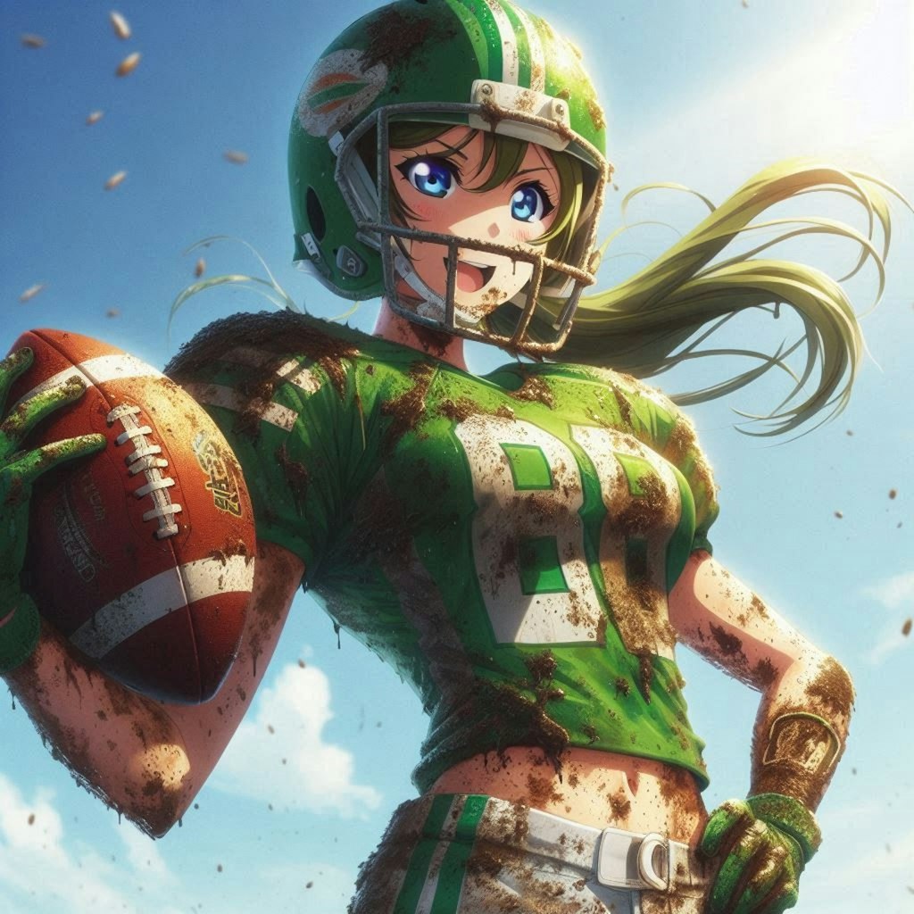 🏈泥まみれの女子アメフト 99