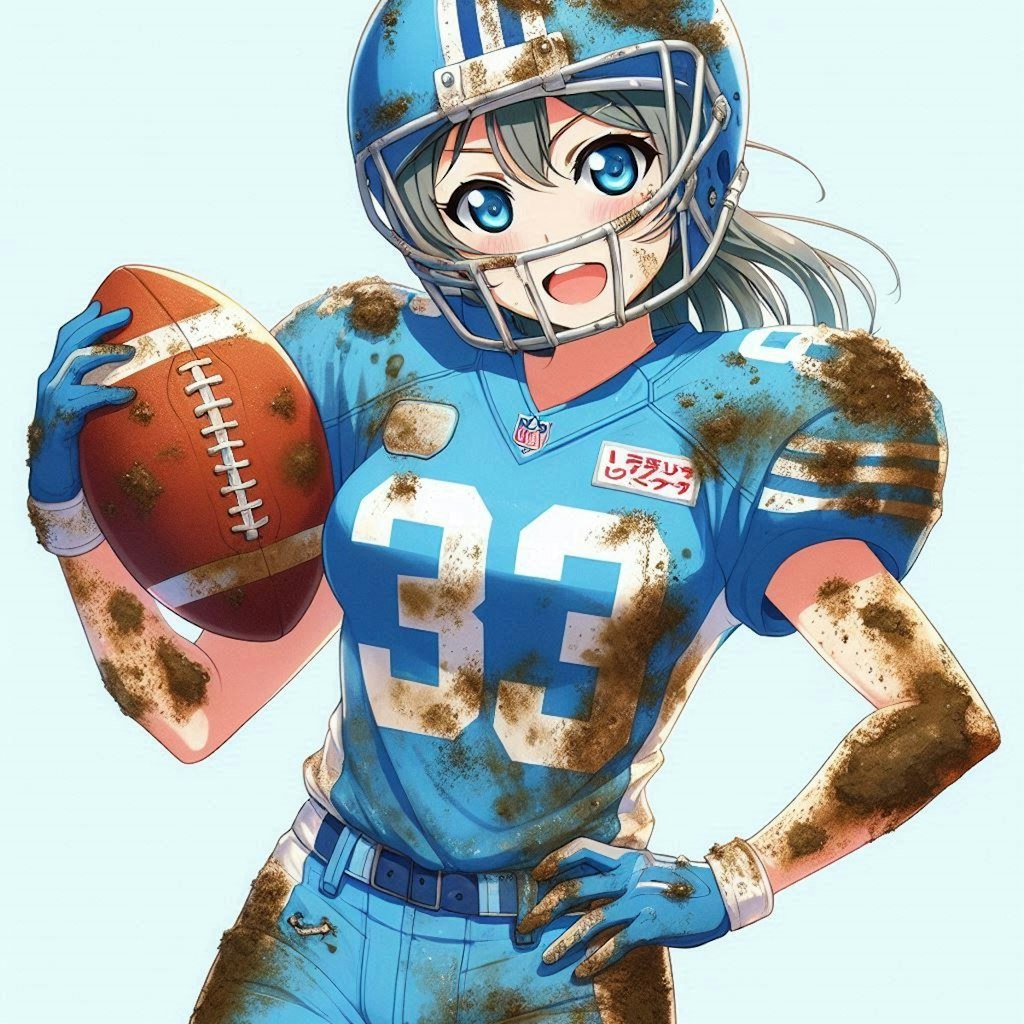 🏈泥まみれの女子アメフト 99