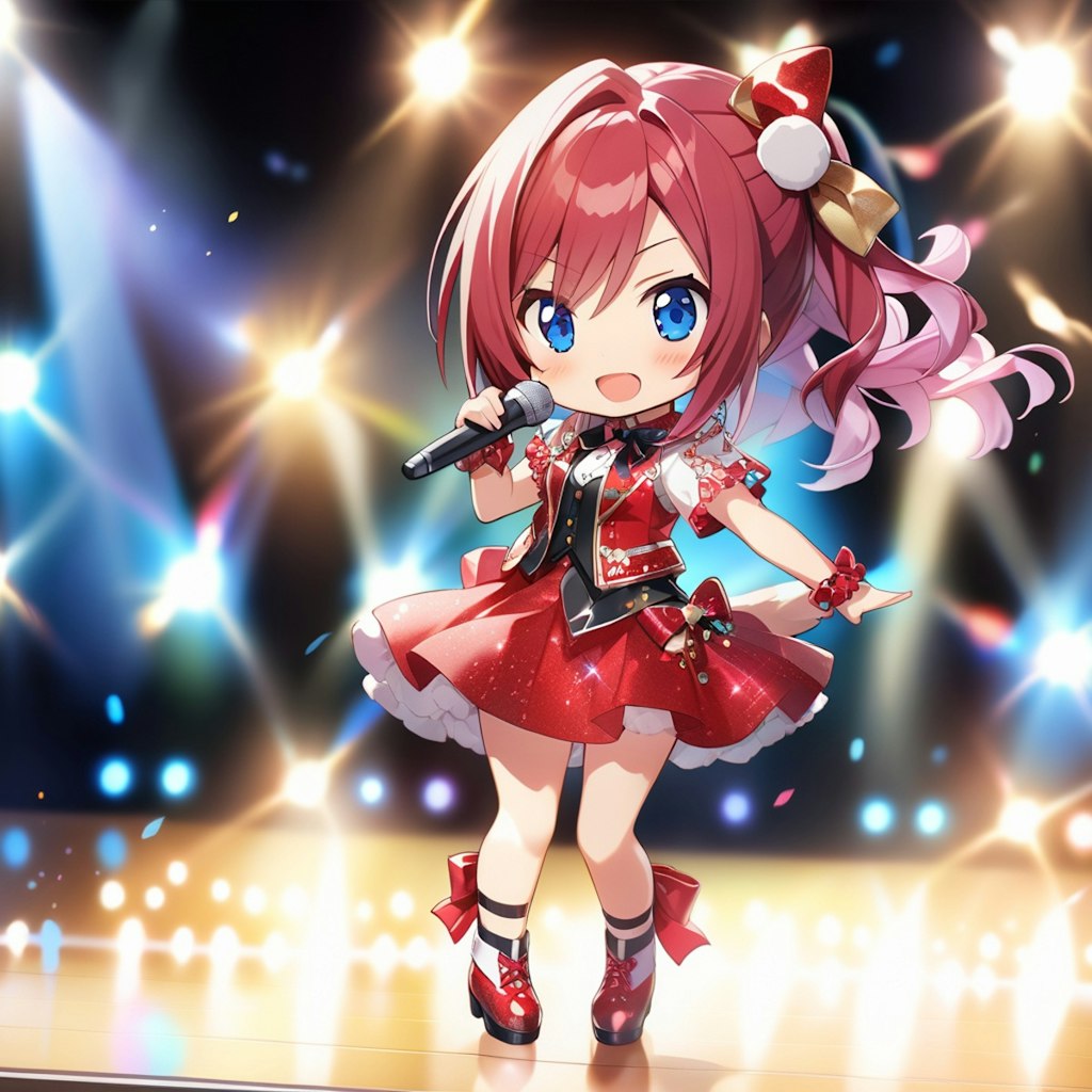 ねんどろいど風の紅白歌合戦のアイドルさん