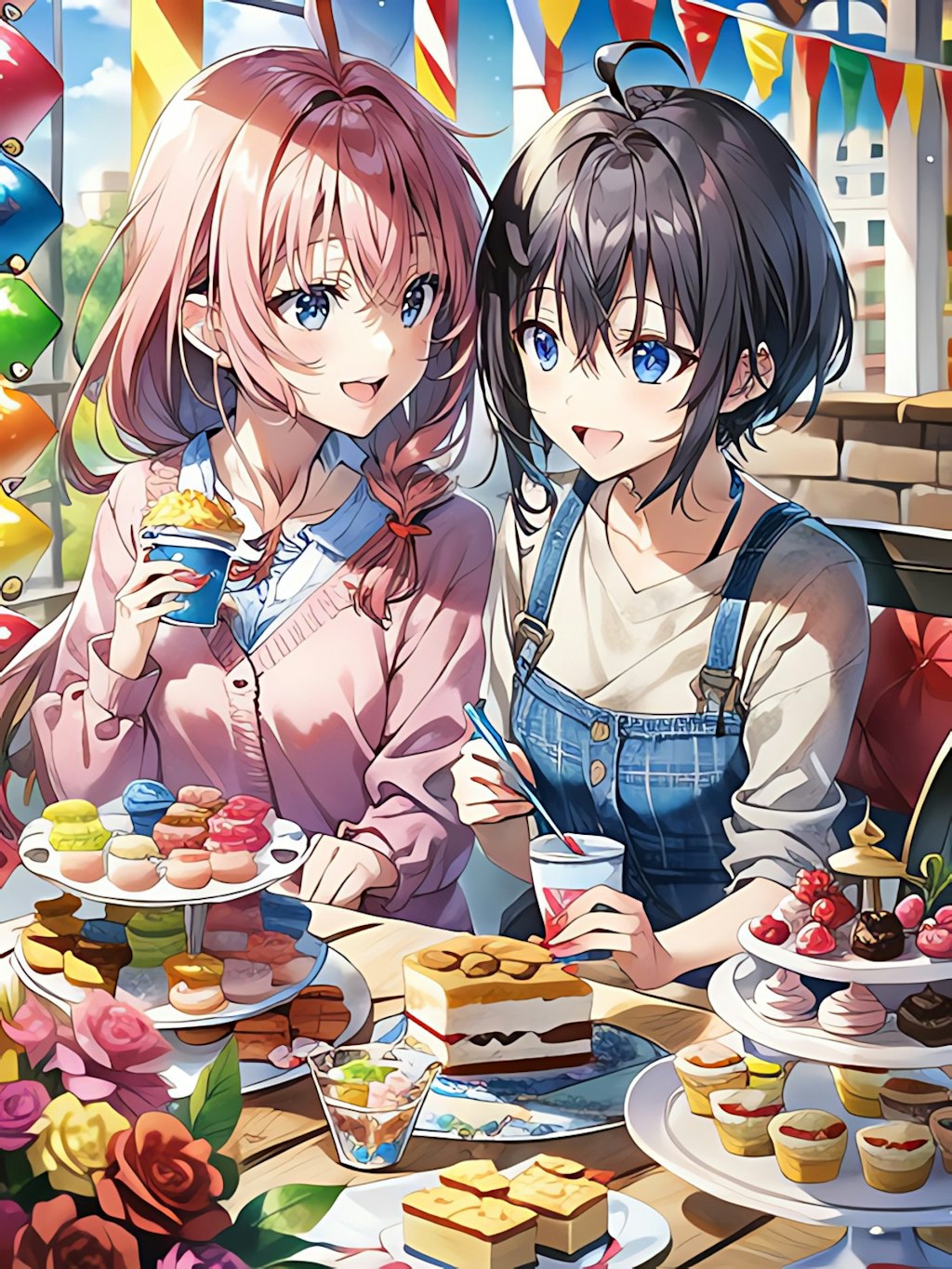 お菓子と女の子