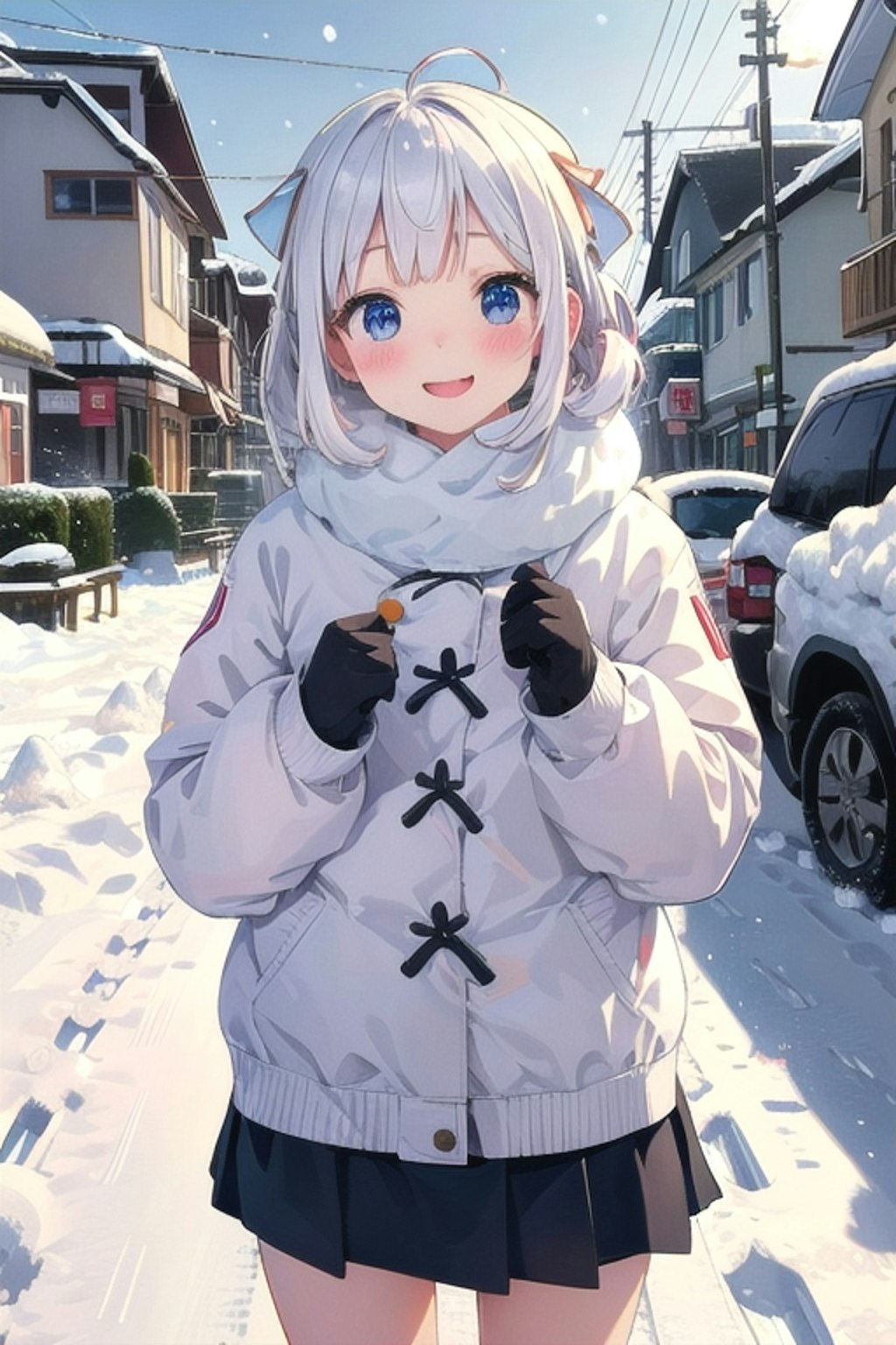 雪積もったよ❗️