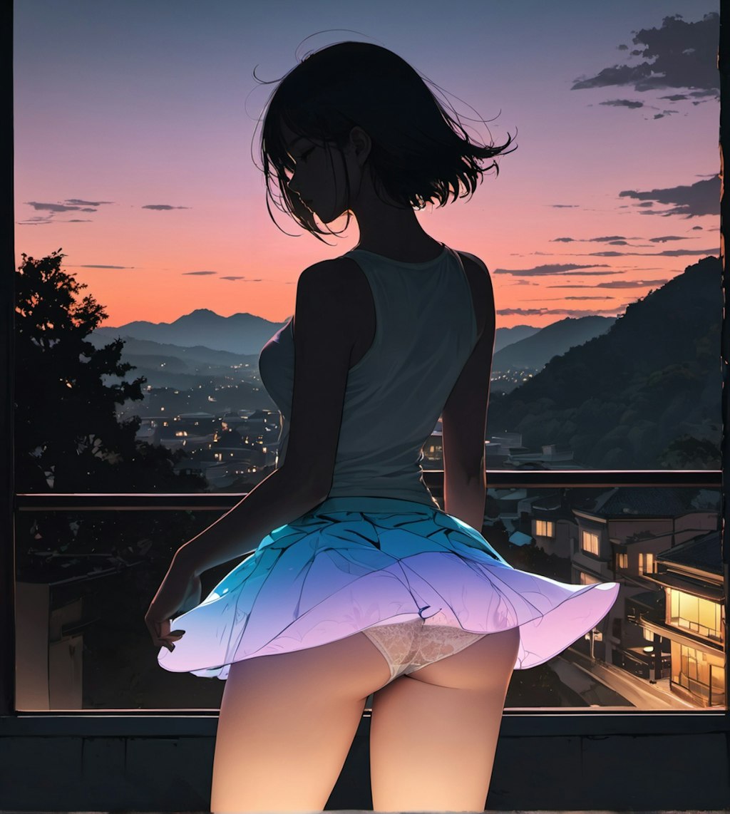 夕暮れ