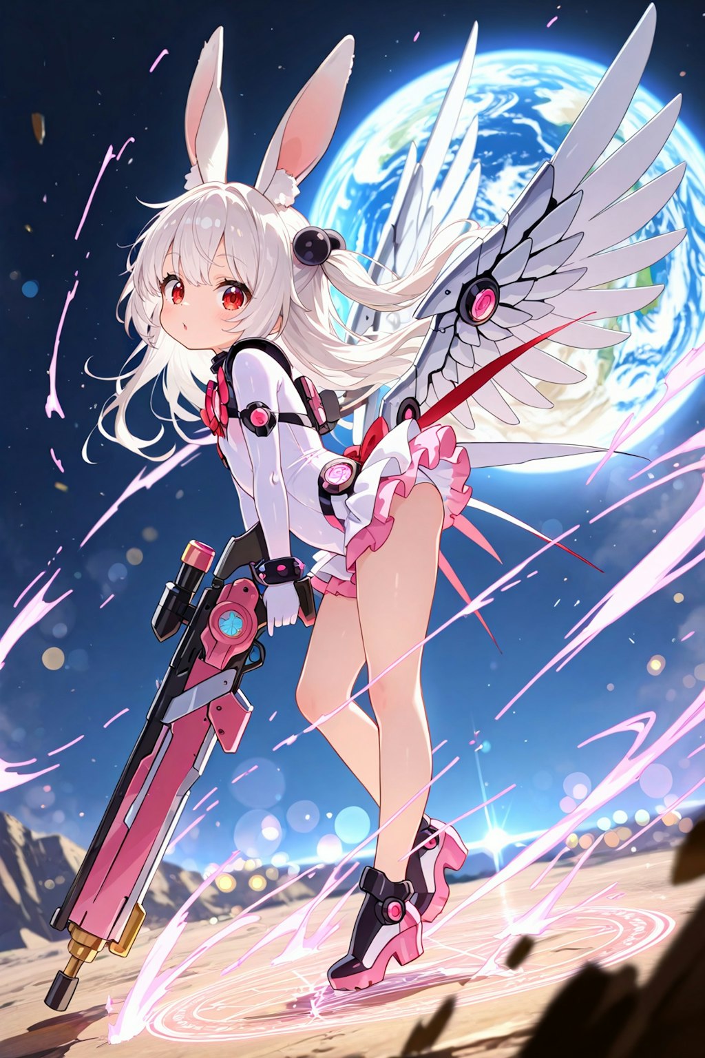 月世界のウサ耳魔砲少女