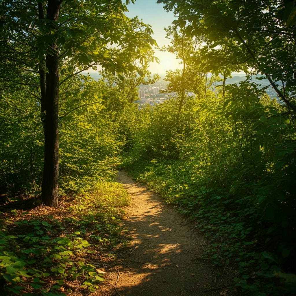 ハイキングの風景