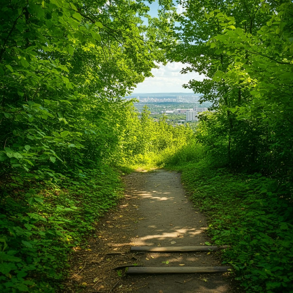 ハイキングの風景