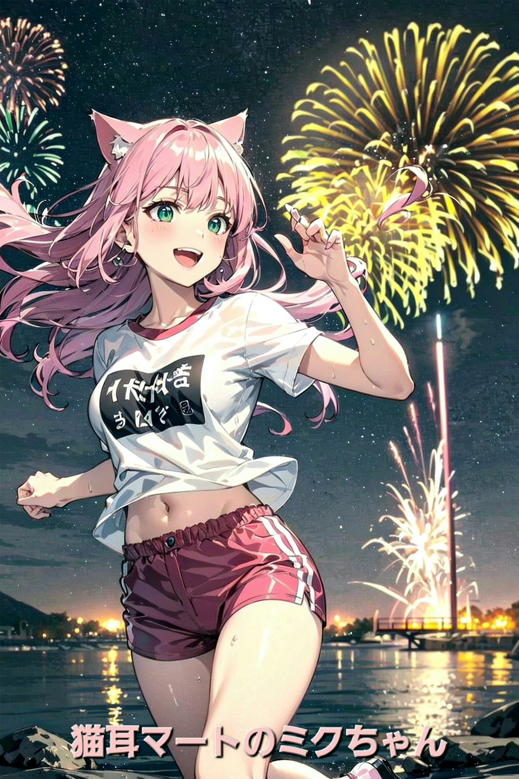 ㊗️55,555いいね達成記念🎉🎊GO！GO！GO！GO！GO！どこまでも突っ走るうちの子たち🎆🐱🐰🐺🐱🎆