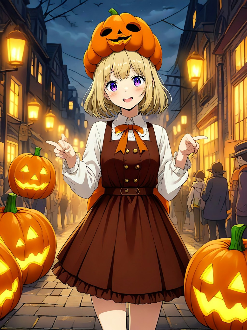 ハロウィン🎃の仮装してる女子高生！