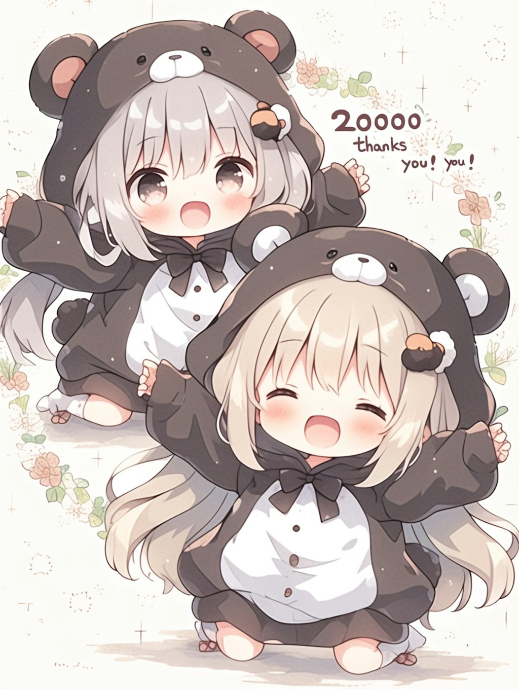 20,000いいね！感謝✖︎くま娘🐾