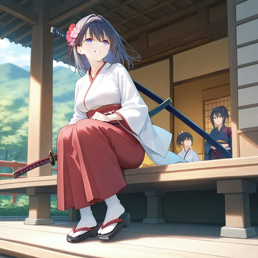 名もなき侍巫女