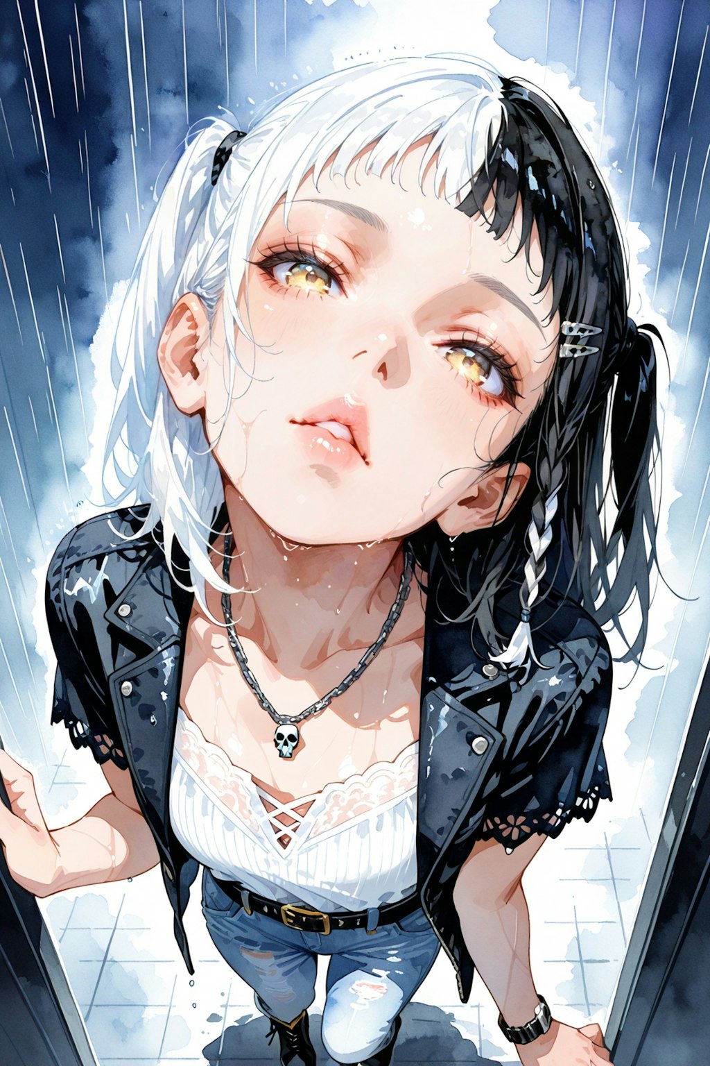 雨の日キス顔選手権：麗座さんの場合