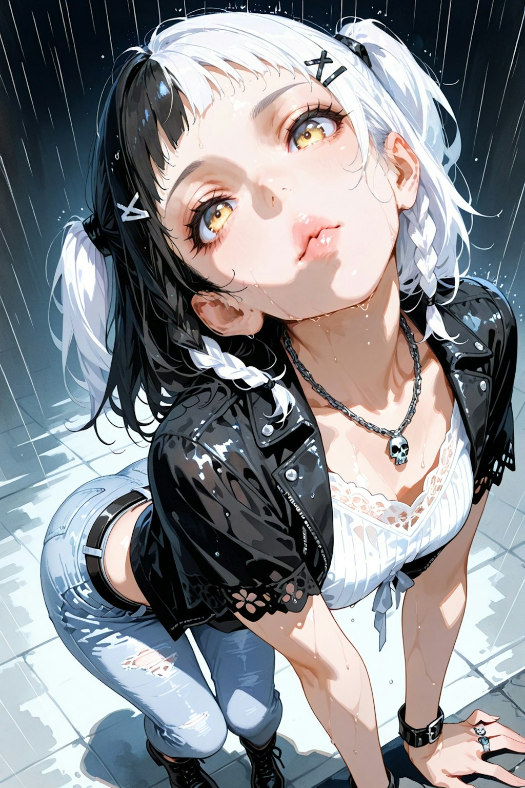 雨の日キス顔選手権：麗座さんの場合