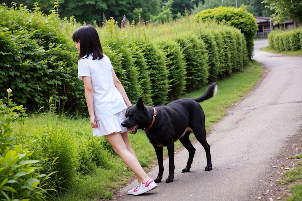 犬の散歩