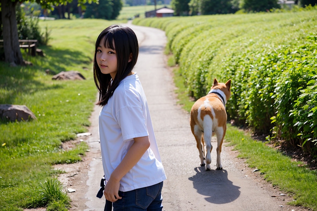 犬の散歩