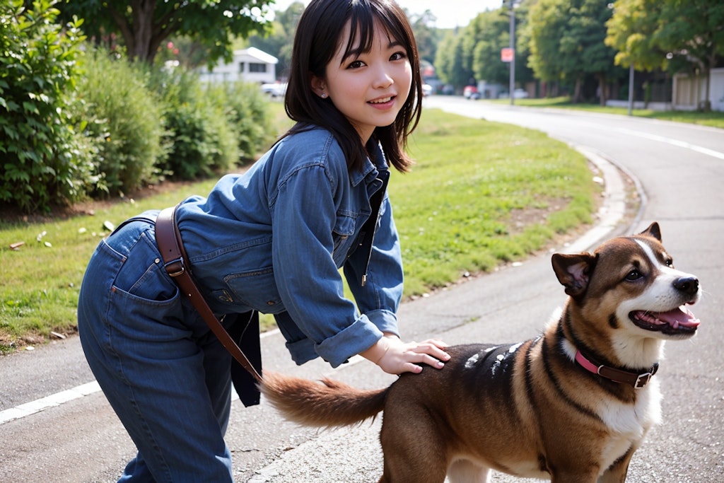 犬の散歩