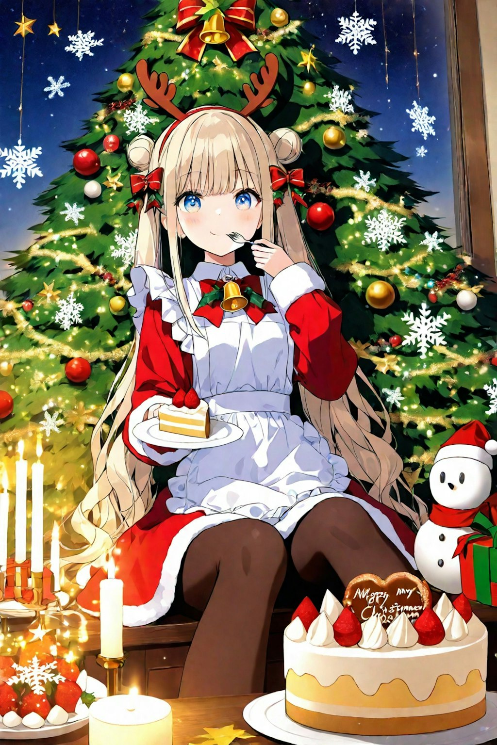 クリスマスの美味しいケーキ