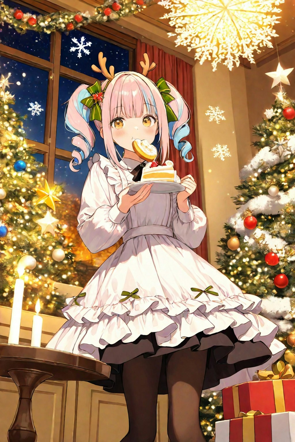 クリスマスの美味しいケーキ