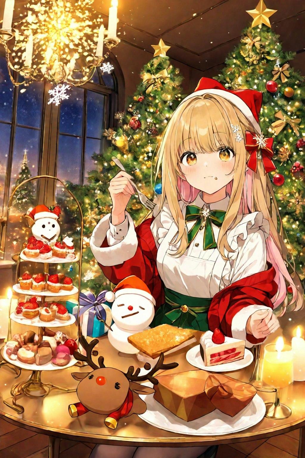 クリスマスの美味しいケーキ