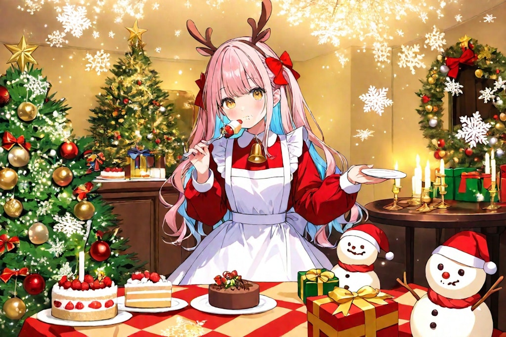 クリスマスの美味しいケーキ