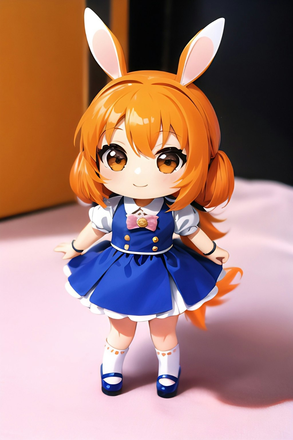 ちびキャラ　うさ耳娘　フィギュア風。