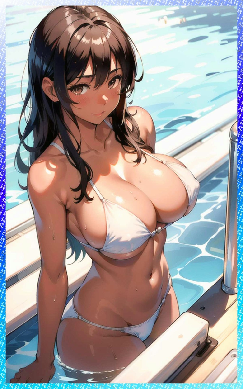 日焼け爆乳・巨乳エロ水着とかいろいろ　Tanned huge breasts, big breasts, erotic swimsuits, etc.