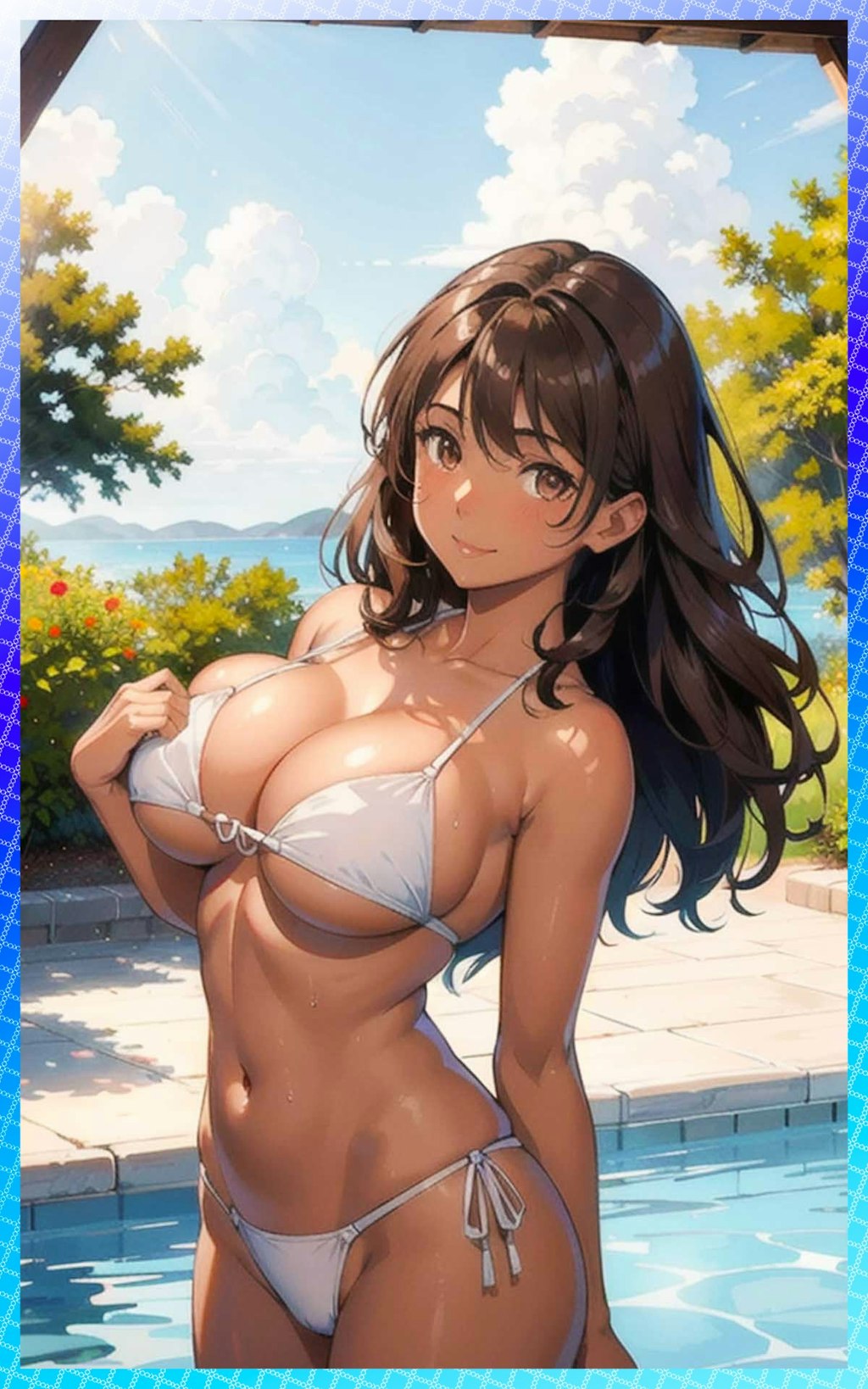 日焼け爆乳・巨乳エロ水着とかいろいろ　Tanned huge breasts, big breasts, erotic swimsuits, etc.