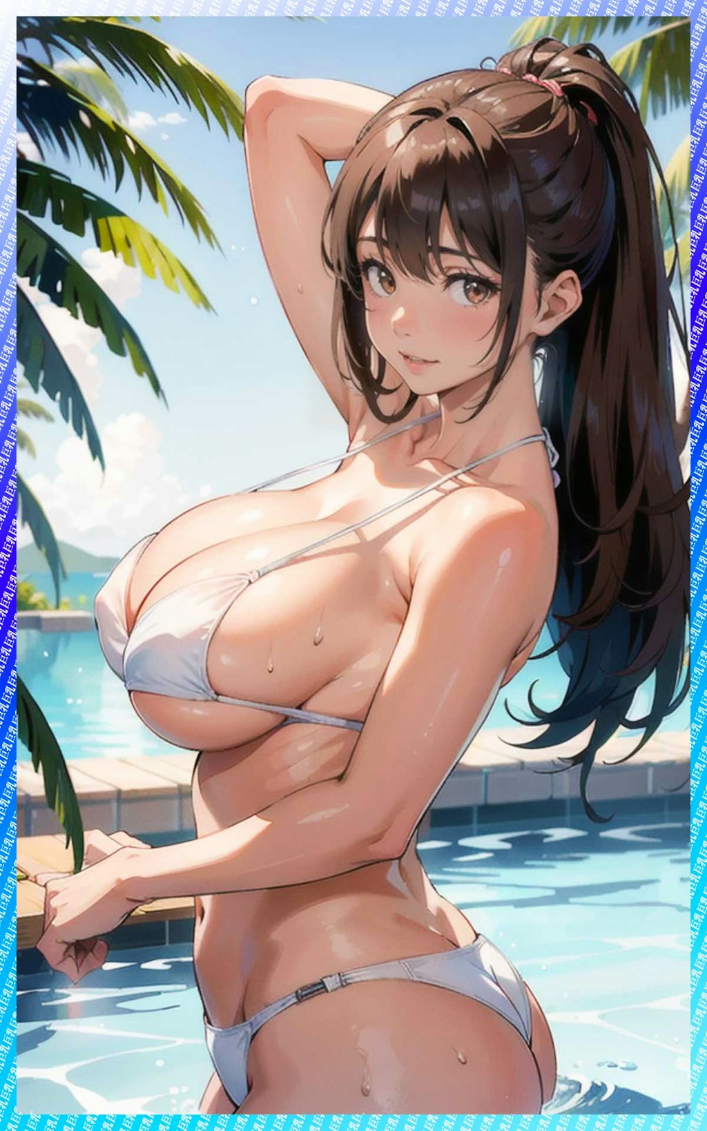 日焼け爆乳・巨乳エロ水着とかいろいろ　Tanned huge breasts, big breasts, erotic swimsuits, etc.