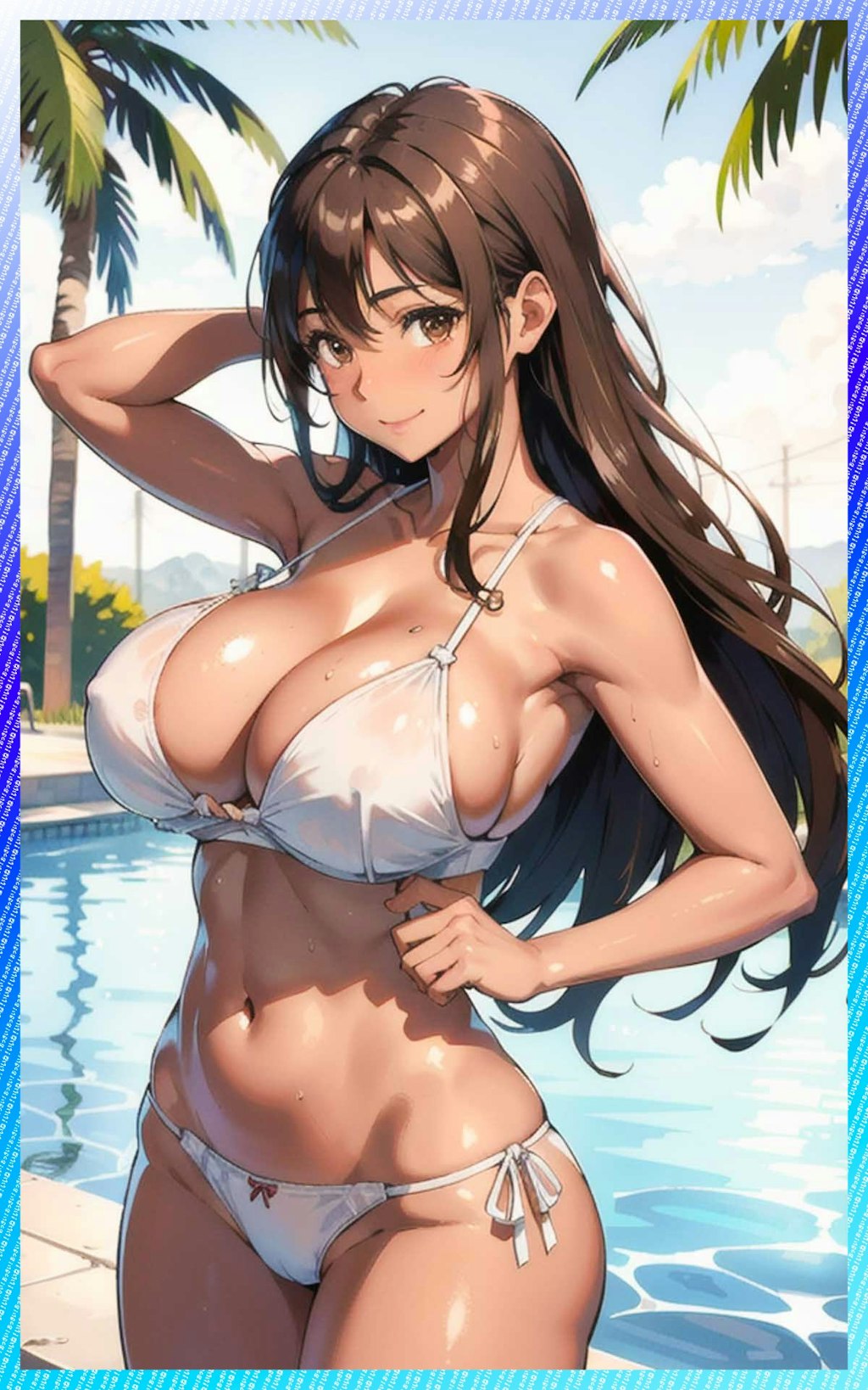 日焼け爆乳・巨乳エロ水着とかいろいろ　Tanned huge breasts, big breasts, erotic swimsuits, etc.