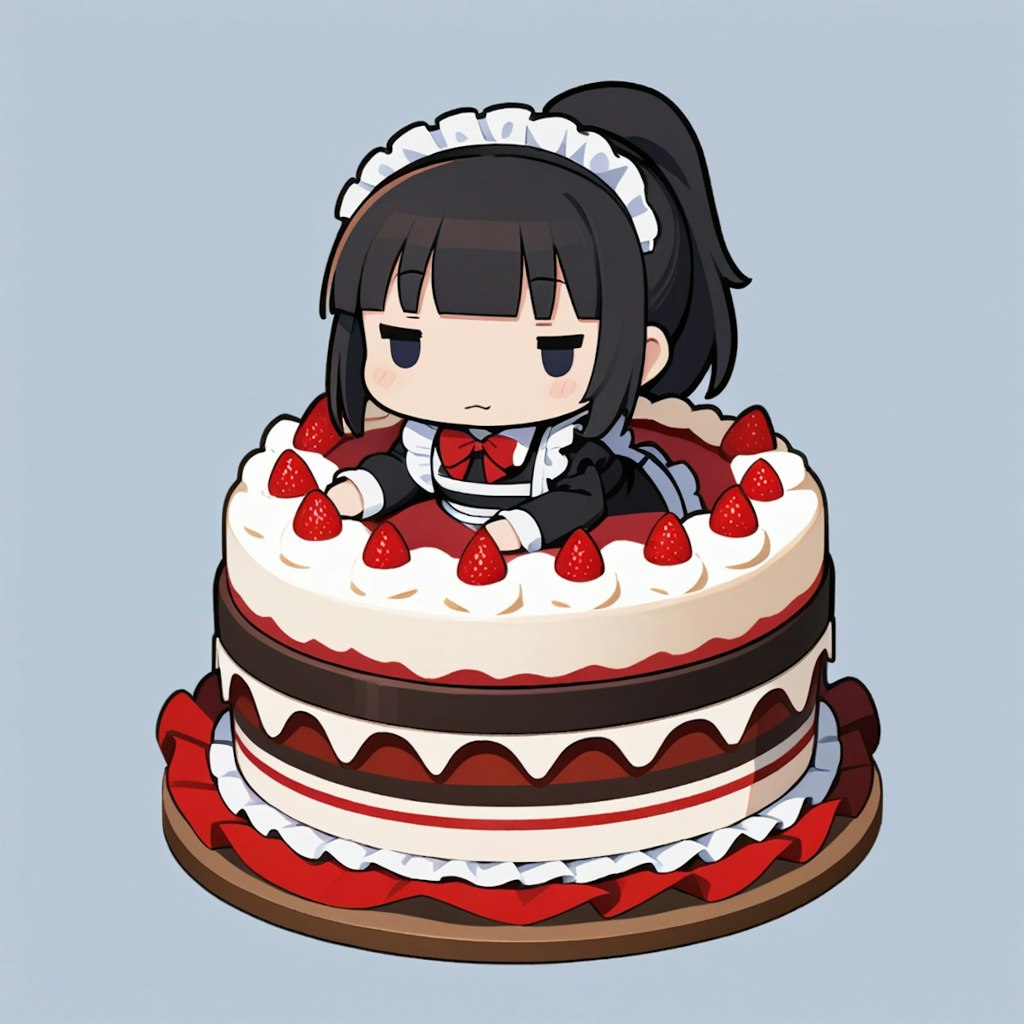 メイドちゃんオンザケーキ