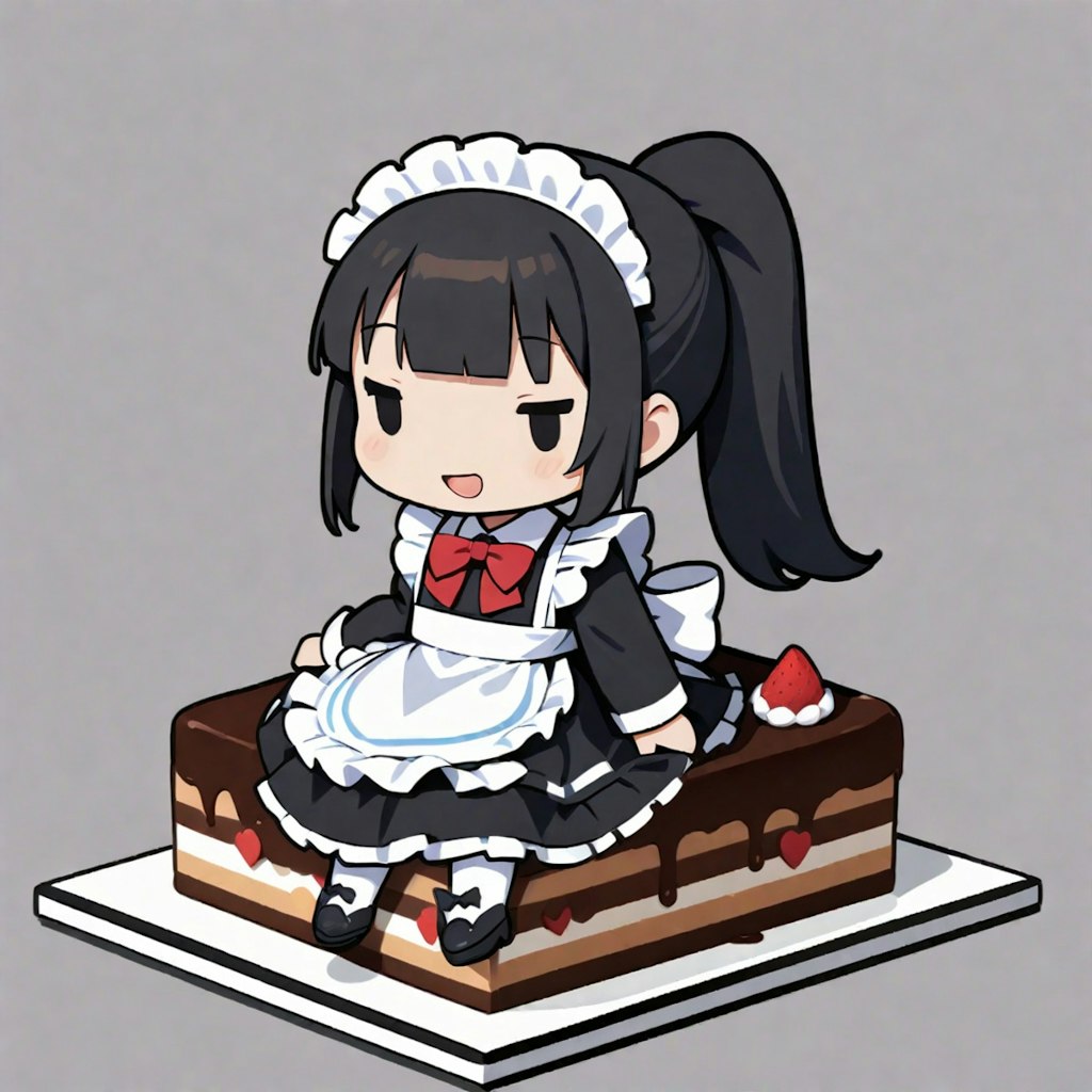 メイドちゃんオンザケーキ