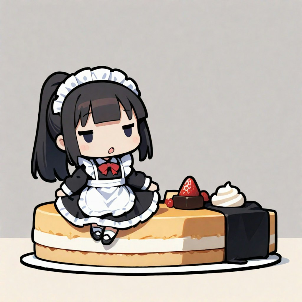 メイドちゃんオンザケーキ