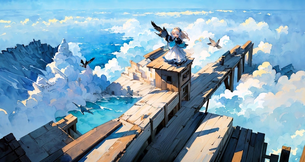 天空と少女①