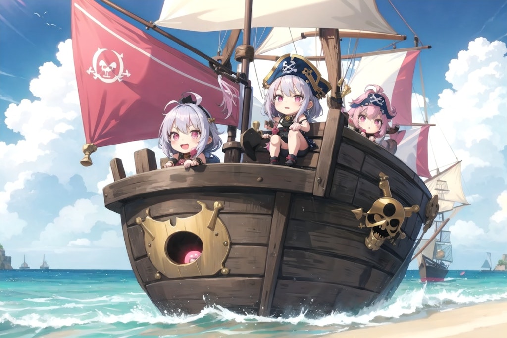 ちちぷい海賊団、こじんまりと航海中
