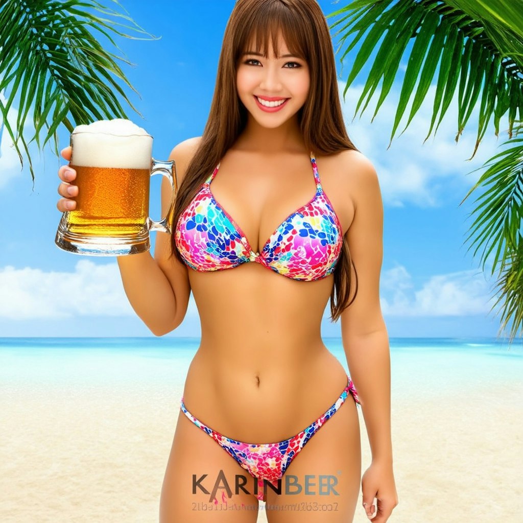 ビールの妖精「ビールのグラビアポスター」