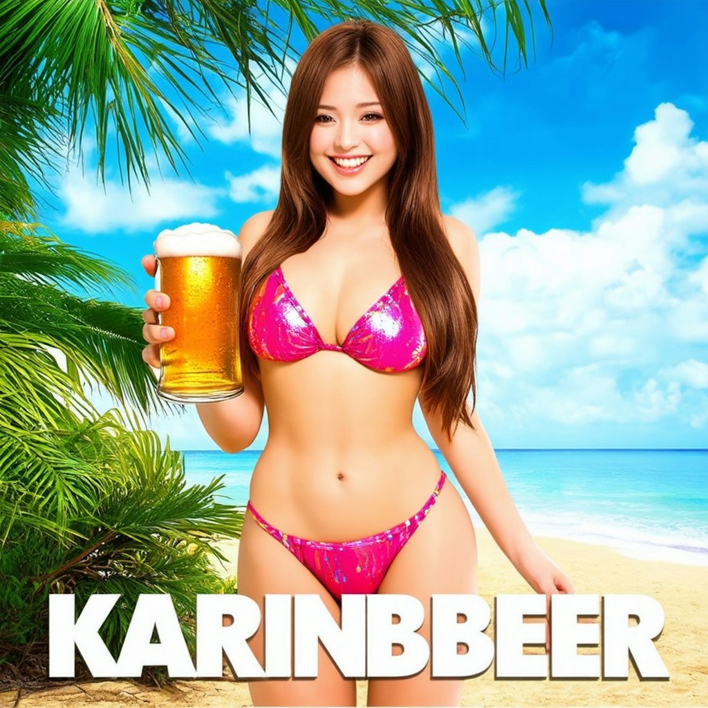 ビールの妖精「ビールのグラビアポスター」