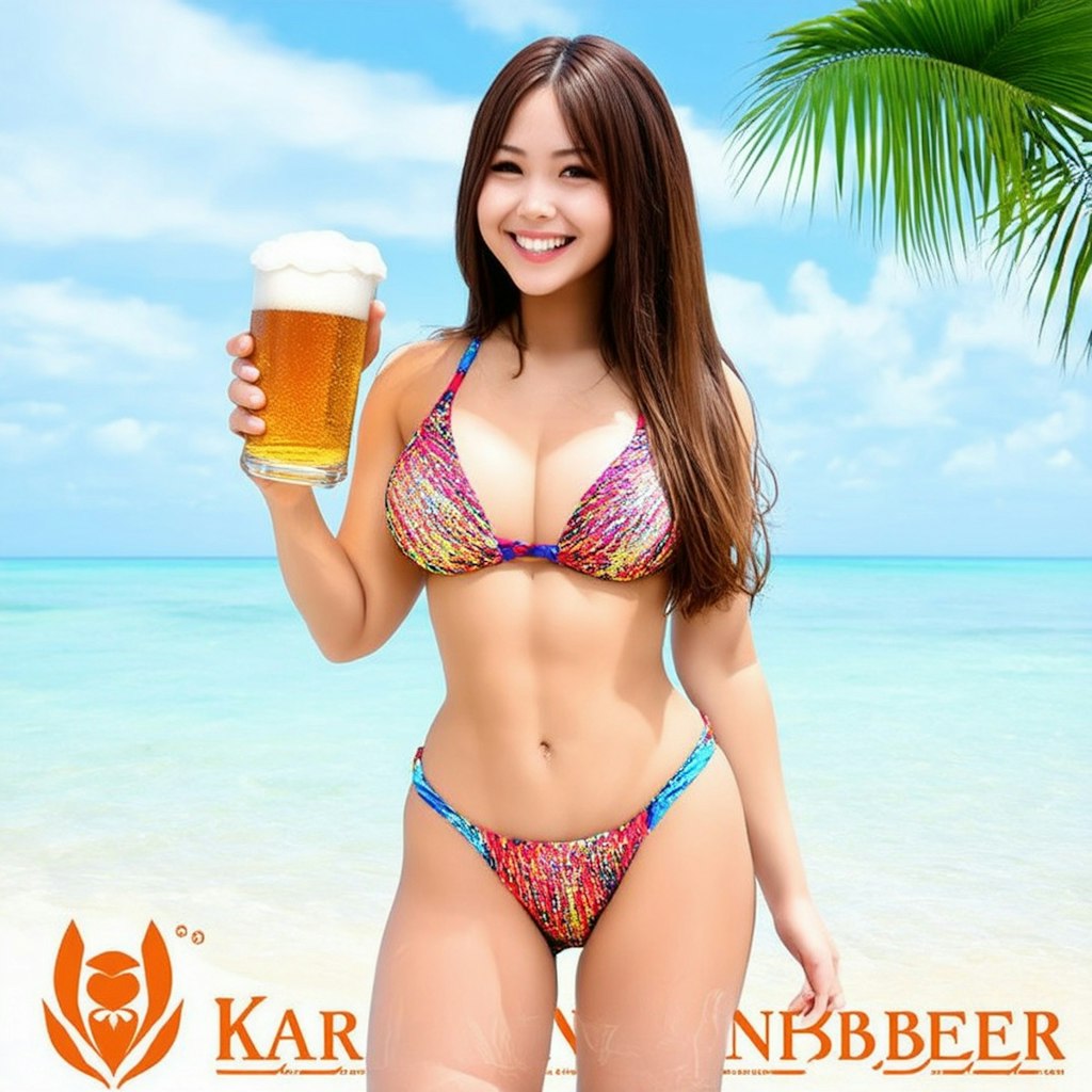 ビールの妖精「ビールのグラビアポスター」