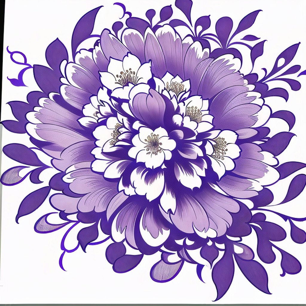 purple pattern.botanical,flower,ivy